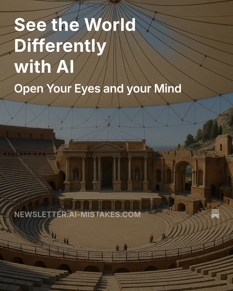 AI MISTAKES Newsletter: See the World Differently with AI! Open Your Eyes and Your Mind.